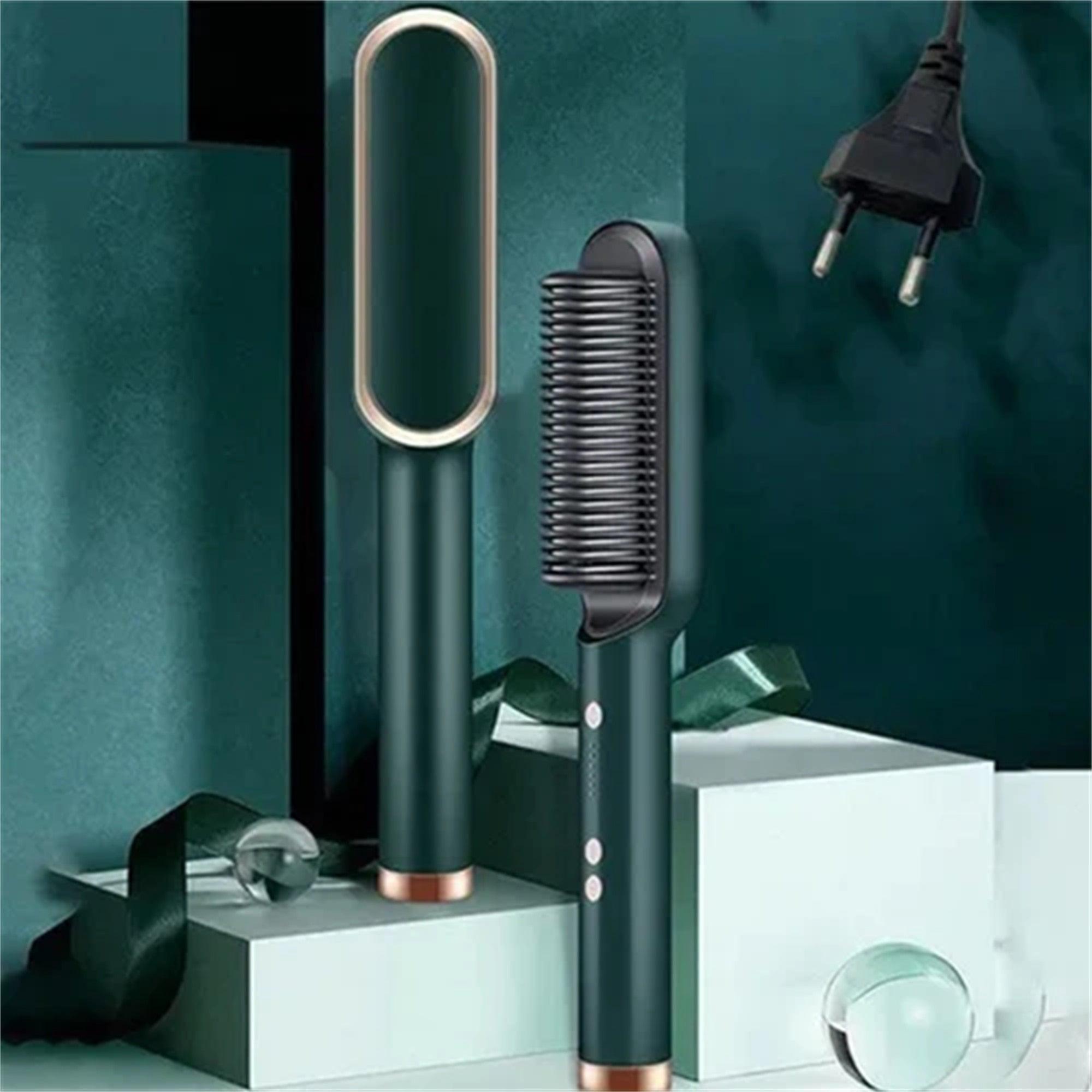 Escova Alisadora 5 em 1 - Alisa, Seca, Hidrata, Modela e Anti-Frizz