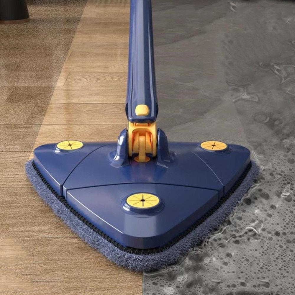 Esfregão Spin Max Go Pro Triangular Mop De Limpeza Ajustável Giratória 360°