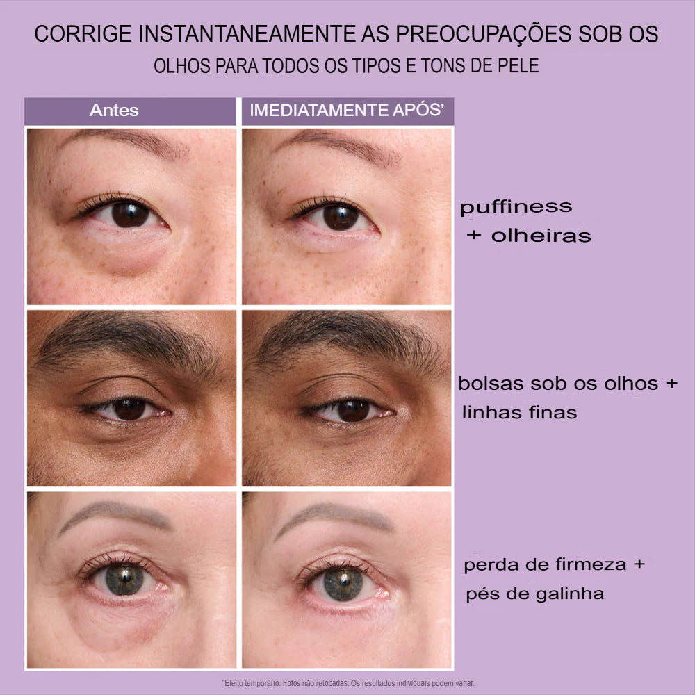 O Segredo do Easy-Wear - Efeito Cinderela: Lift Instantâneo que Reduz Bolsas e Rugas em minutos