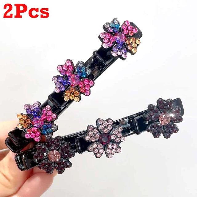Clip Hair Cristal - Presilha Cabelo Flor de Cristal (COMPRE 1 LEVE 2) - Nannyvarie