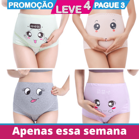 Promoção Leve 4 Pague 3 Calcinha de Algodão Confort Protection - Nannyvarie