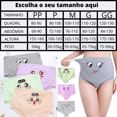 Calcinha de Algodão Confort Protection - Nannyvarie