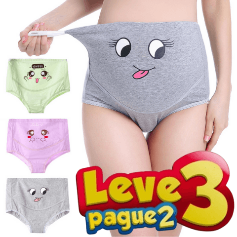 Leve 3 Pague 2 Unidades de Calcinha de Algodão Confort Protection - Nannyvarie