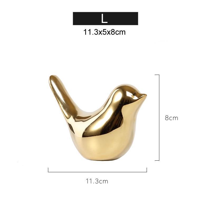 Estatuetas Modernas de Pássaros em Cerâmica - Nannyvarie