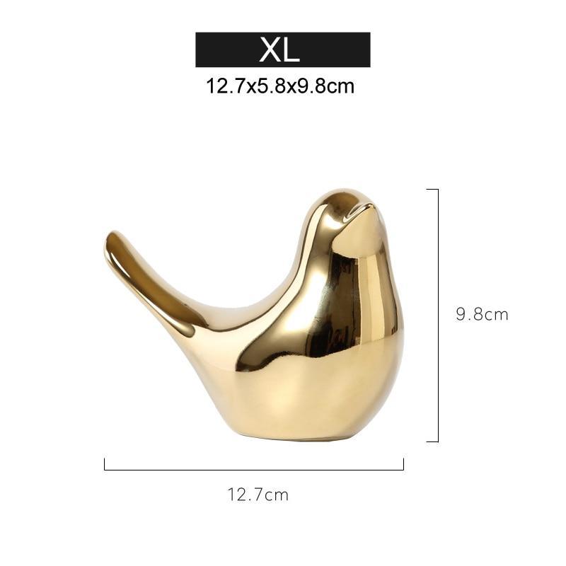 Estatuetas Modernas de Pássaros em Cerâmica - Nannyvarie