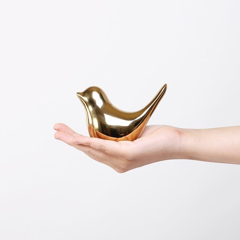 Estatuetas Modernas de Pássaros em Cerâmica - Nannyvarie