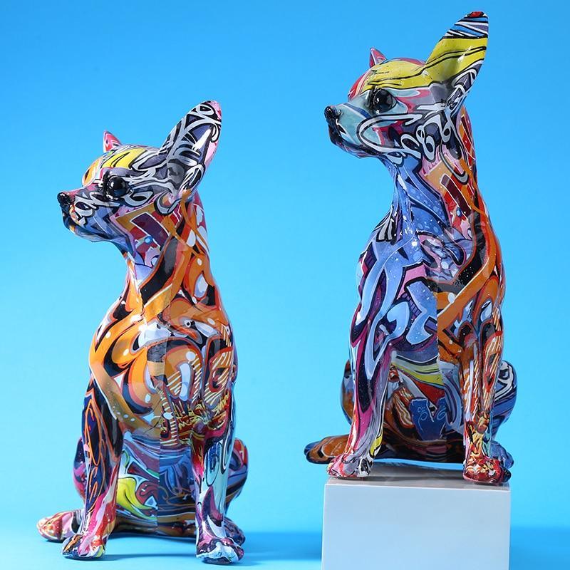 Estatueta Ornamental de Cachorro Chihuahua - Nannyvarie