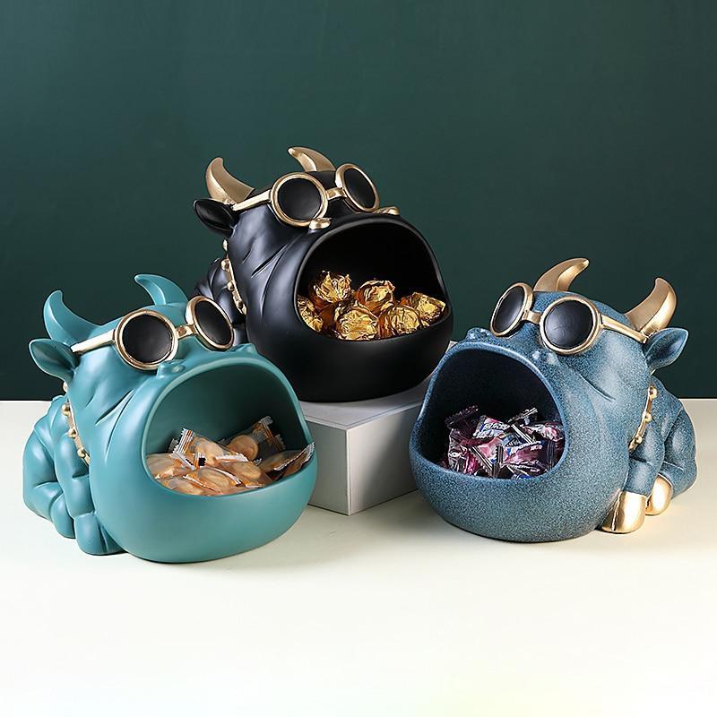 Estatueta de Cão Bulldog Decorativa - Nannyvarie