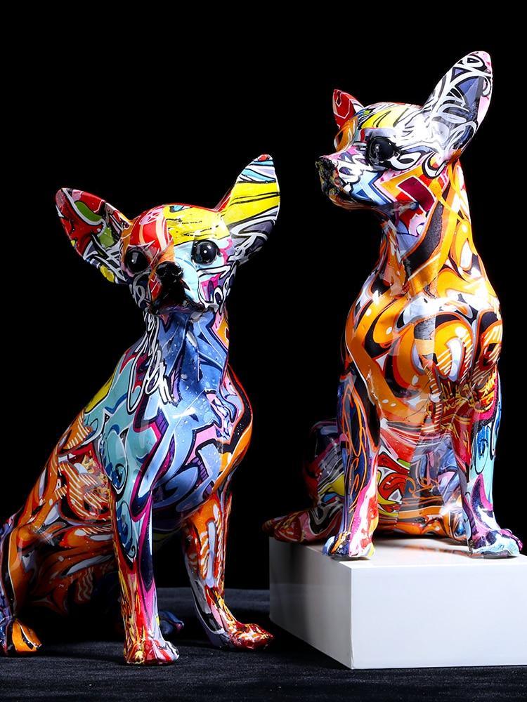Estatueta Ornamental de Cachorro Chihuahua - Nannyvarie