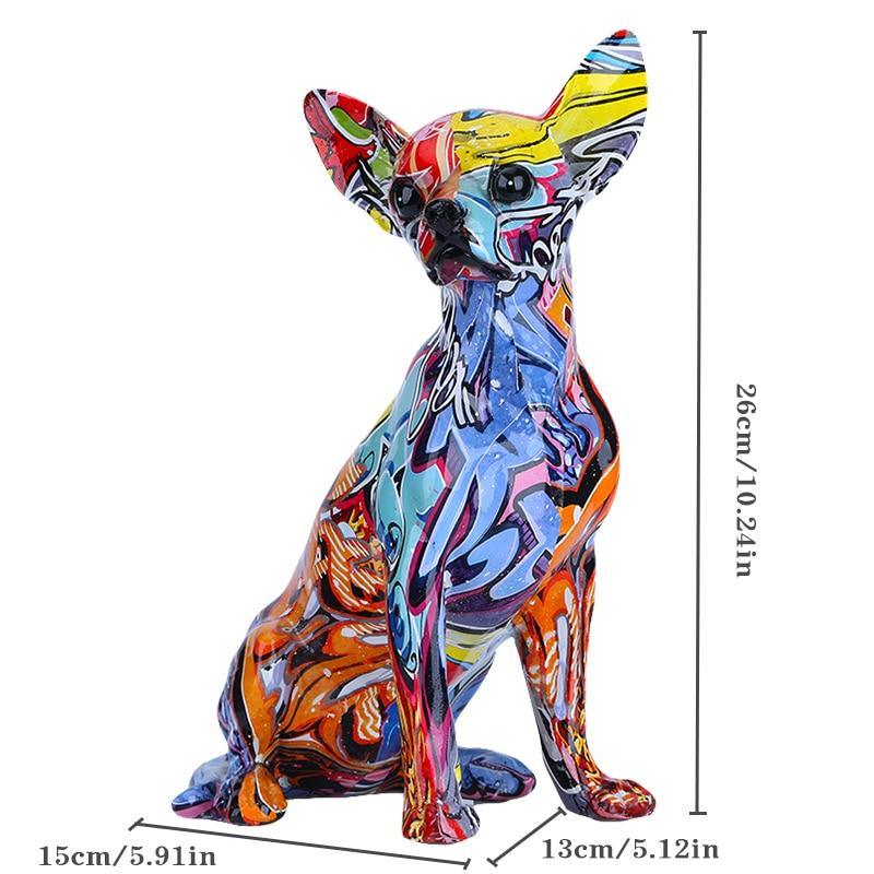 Estatueta Ornamental de Cachorro Chihuahua - Nannyvarie
