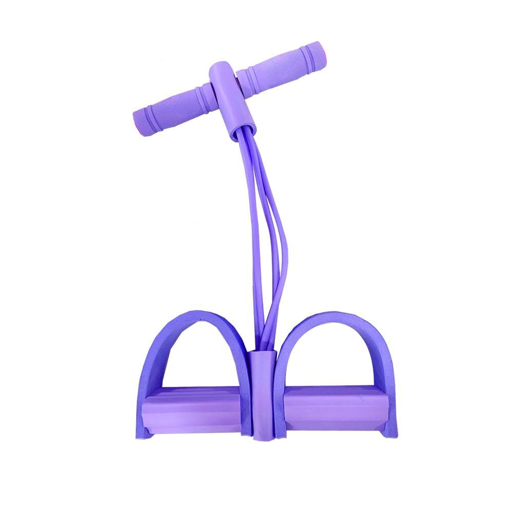 Tensor Fitness Com 4 Elásticos e Pedal - Nannyvarie