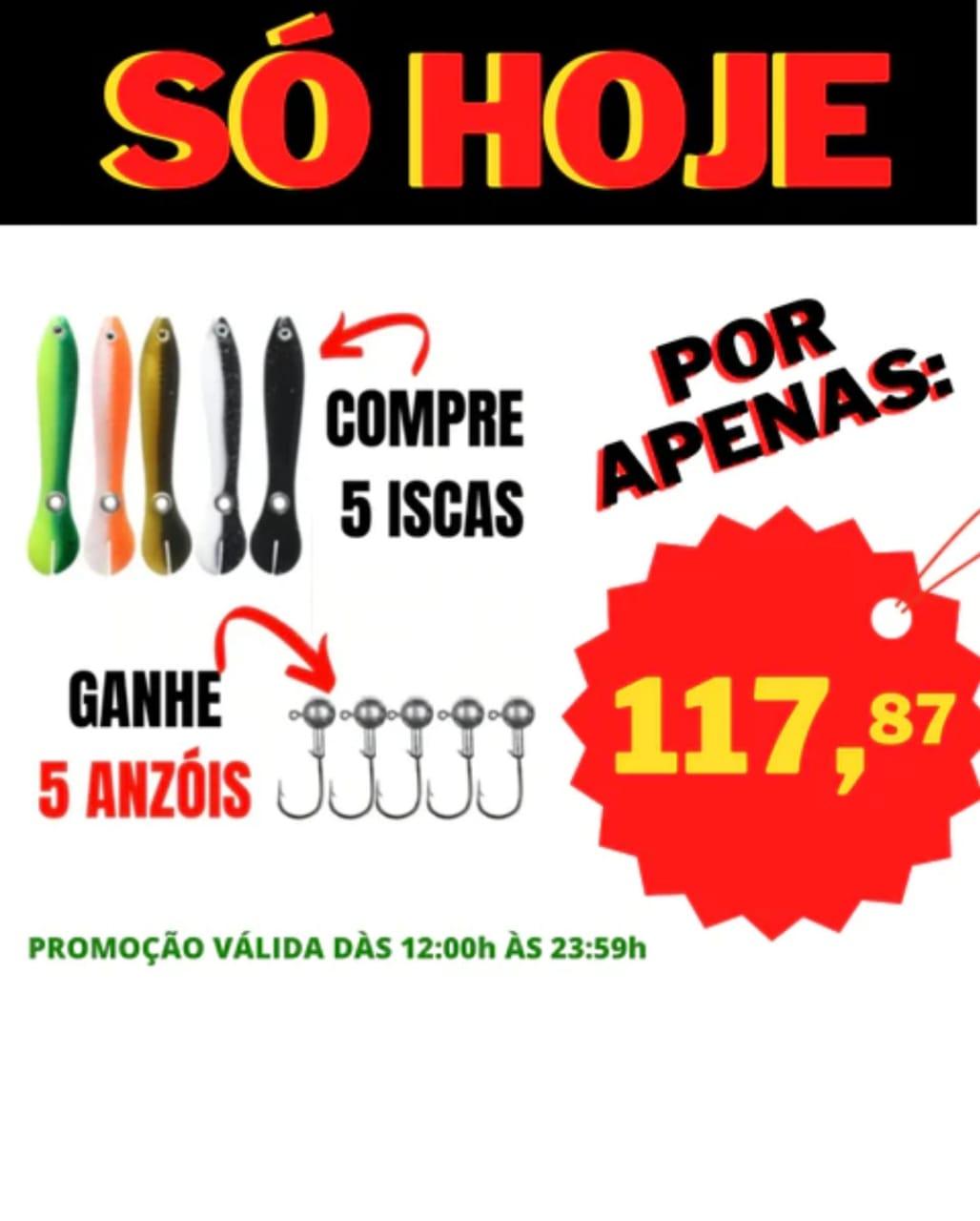 KITS PROMOCIONAIS - ISCA ARTIFICIAL REALISTA PESQUE MAIS - Nannyvarie