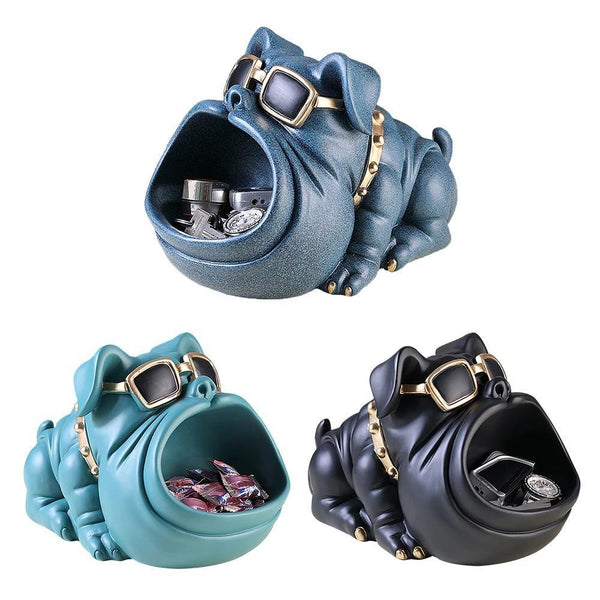 Estatueta de Cão Bulldog Decorativa - Nannyvarie