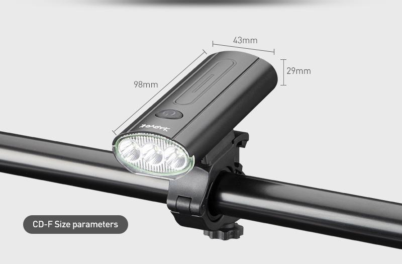 Farol LED de bicicleta recarregável - Nannyvarie