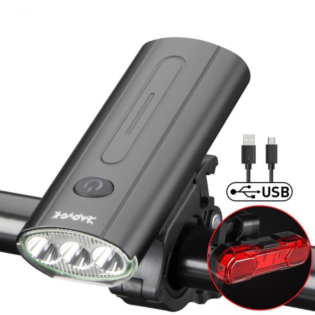 Farol LED de bicicleta recarregável - Nannyvarie