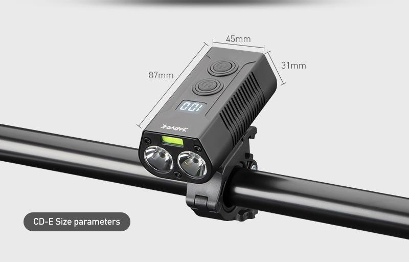 Farol LED de bicicleta recarregável - Nannyvarie